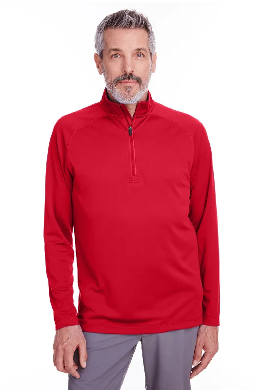 Spyder Mens Freestyle 1/4 Zip Sweatshirt - Red - Closeout