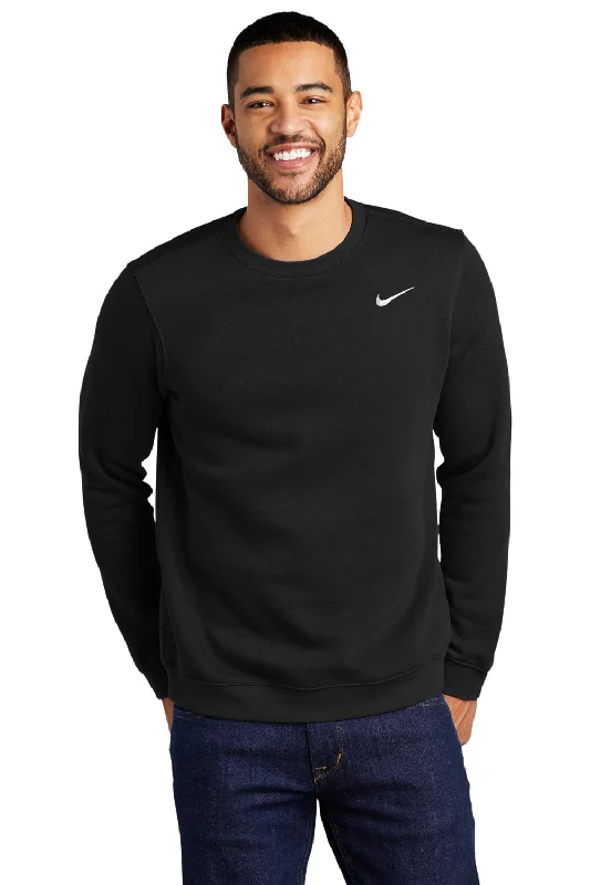 Nike Mens Club Fleece Crewneck Sweatshirt - Black