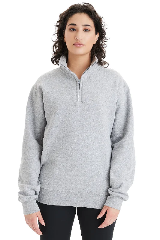 Champion Mens Powerblend 1/4 Zip Sweatshirt - Light Steel Grey