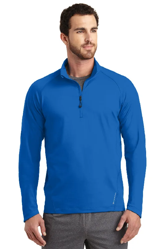 Ogio Mens Endurance Radius Moisture Wicking 1/4 Zip Sweatshirt - Electric Blue