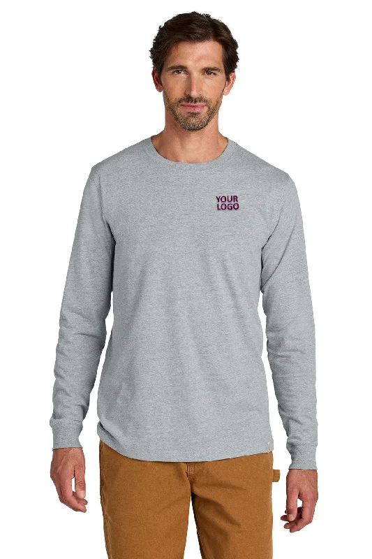 Carhartt Long Sleeve Custom T-Shirts, Heather Grey