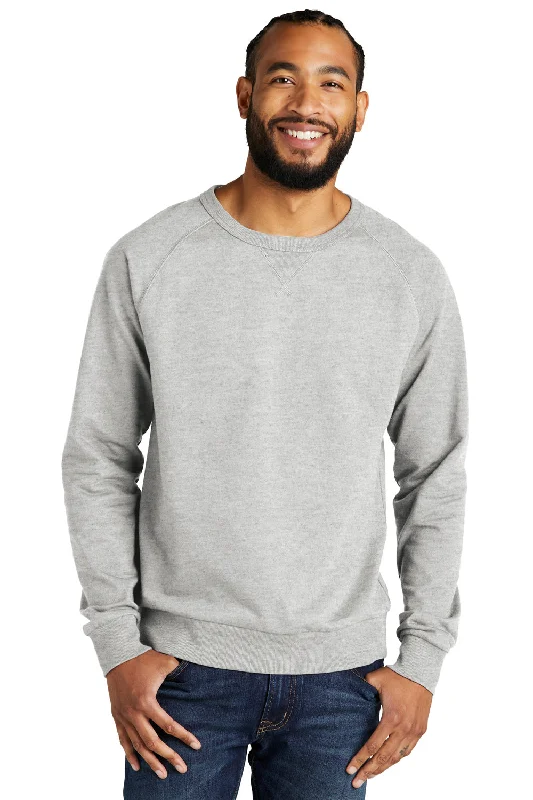 Allmade Mens Organic French Terry Crewneck Sweatshirt - Heather Granite Grey