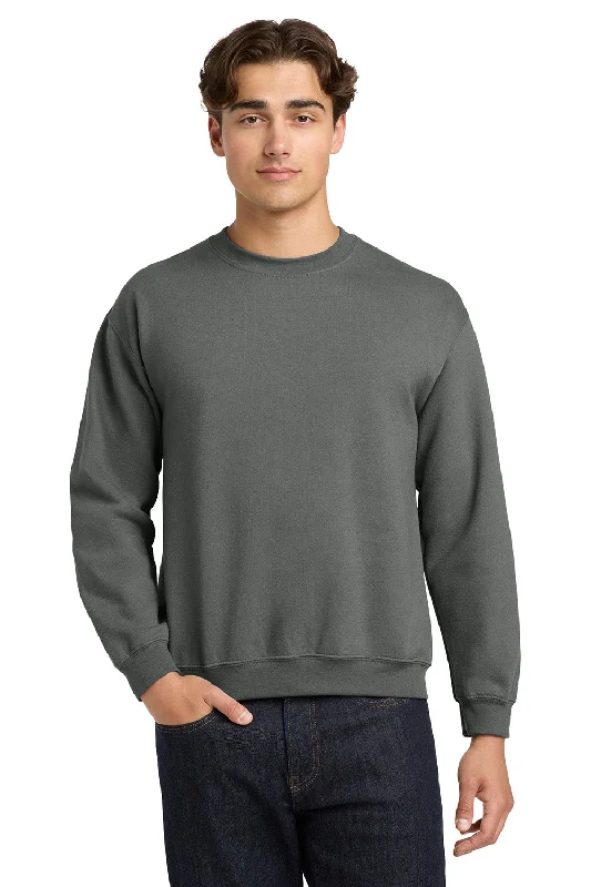 Gildan Mens Pill Resistant Fleece Crewneck Sweatshirt - Charcoal Grey