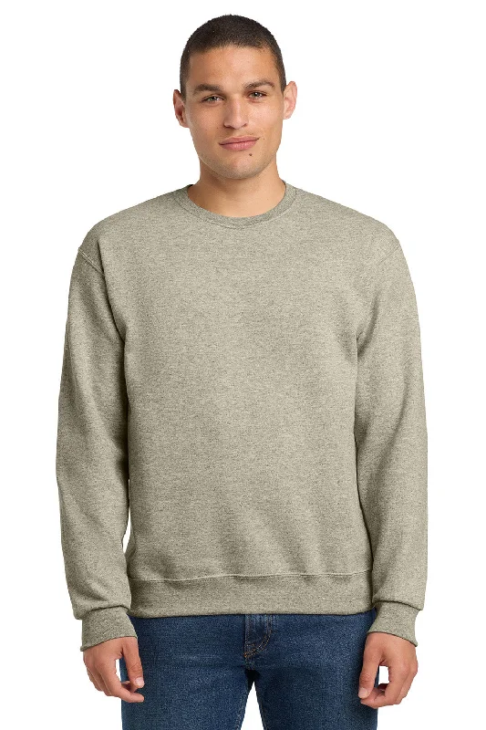 Jerzees Mens NuBlend Fleece Crewneck Sweatshirt - Heather Oatmeal