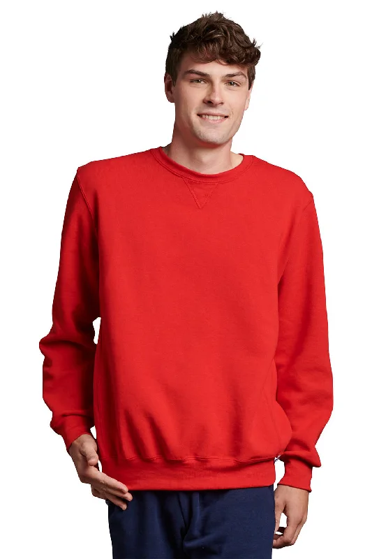 Russell Athletic Mens Dri-Power Moisture Wicking Crewneck Sweatshirt - True Red