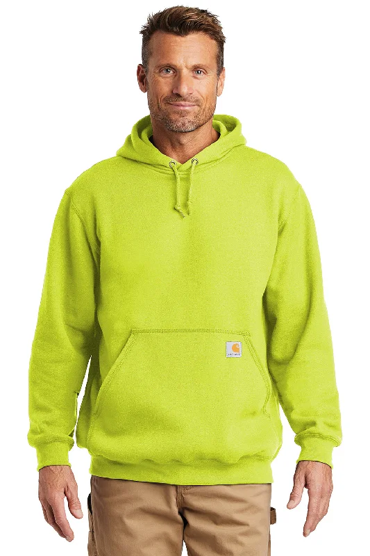 Carhartt Mens Hooded Sweatshirt Hoodie w/ Pouch Pocket - Brite Lime Green