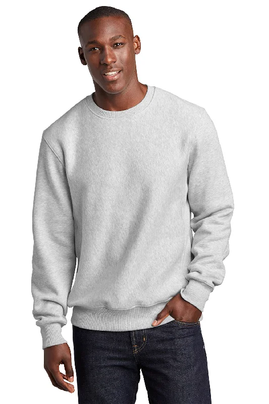 Sport-Tek Mens Fleece Crewneck Sweatshirt - Heather Grey