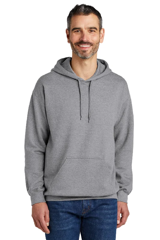 Gildan Mens Softstyle Hooded Sweatshirt Hoodie w/ Pouch Pocket - Sport Grey