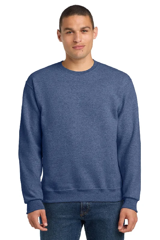 Jerzees Mens NuBlend Fleece Crewneck Sweatshirt - Vintage Heather Blue