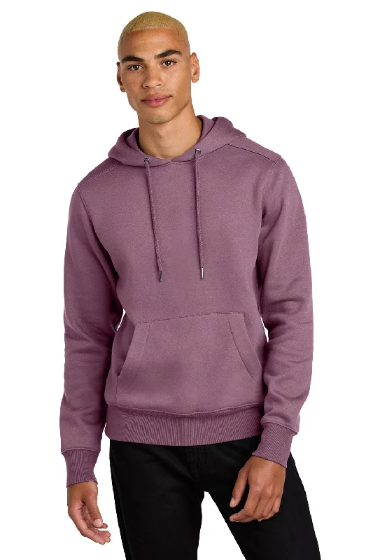 District Mens Perfect Weight Fleece Hooded Sweatshirt Hoodie w/ Pouch Pocket - Orchid Haze