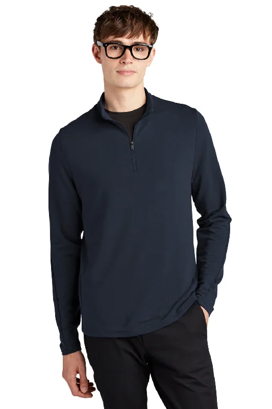 Mercer+Mettle Mens Stretch 1/4 Zip Sweatshirt - Night Navy Blue