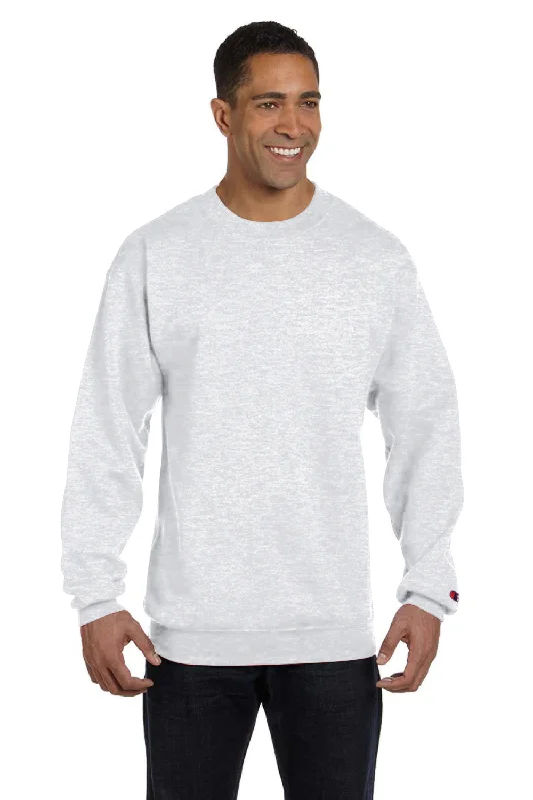 Champion Mens Double Dry Eco Moisture Wicking Fleece Crewneck Sweatshirt - Silver Grey