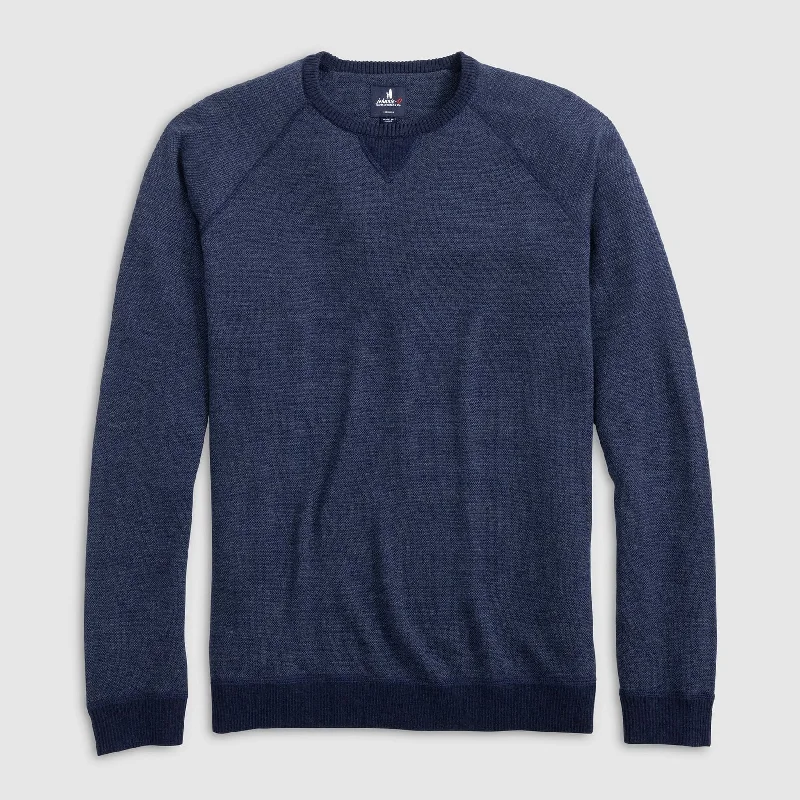 Johnnie-O Boggs Merino Wool Crewneck Sweater - Navy