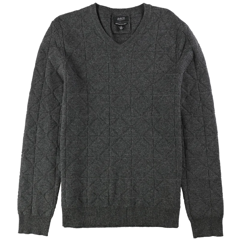 Alfani Mens V-Neck Wool Pullover Sweater