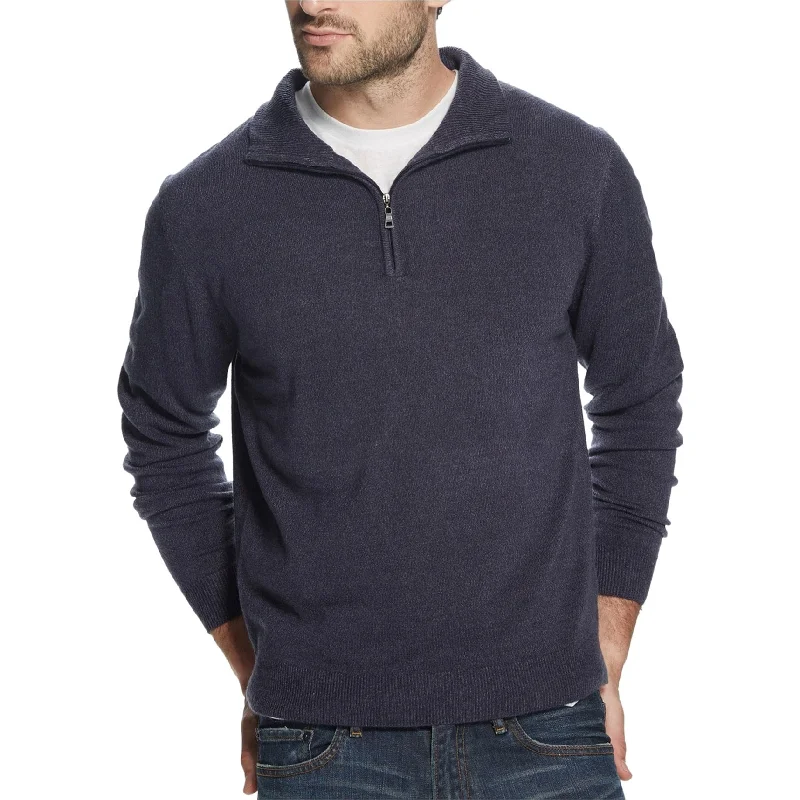 Weatherproof Mens Soft Touch Pullover Sweater, Blue, Large