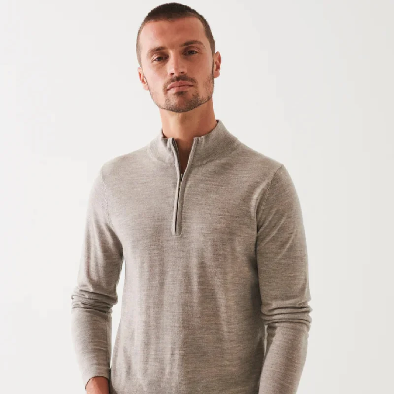 Patrick Assaraf Extra-Fine Merino Quarter Zip