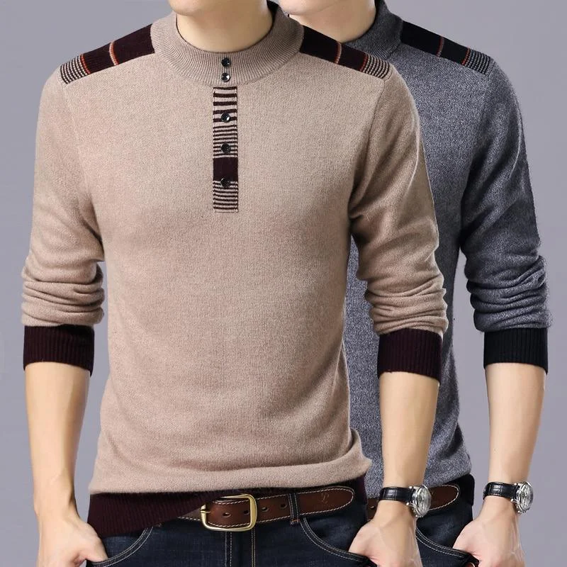 Crewneck Wool Sweater For Men