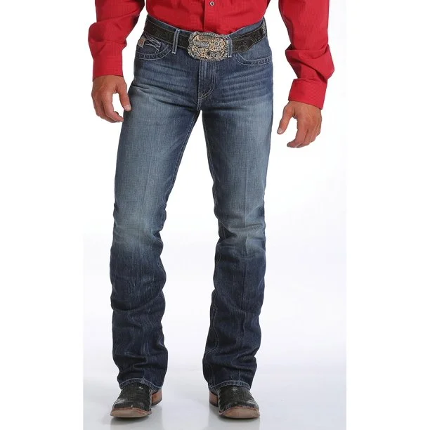 Cinch Ian Dark Stonewash Slim Fit Boot Cut Jean