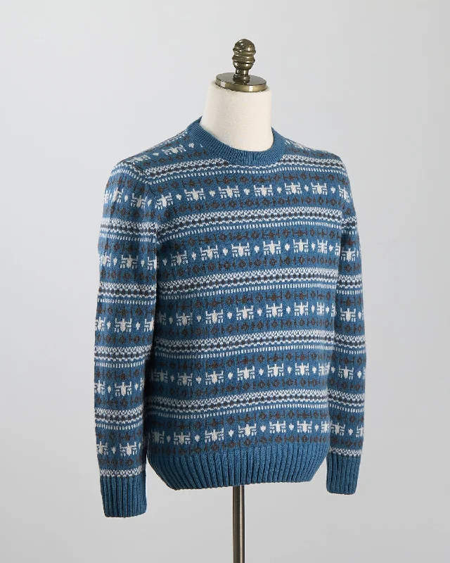 Virgin Wool Fairisle Crewneck Sweater