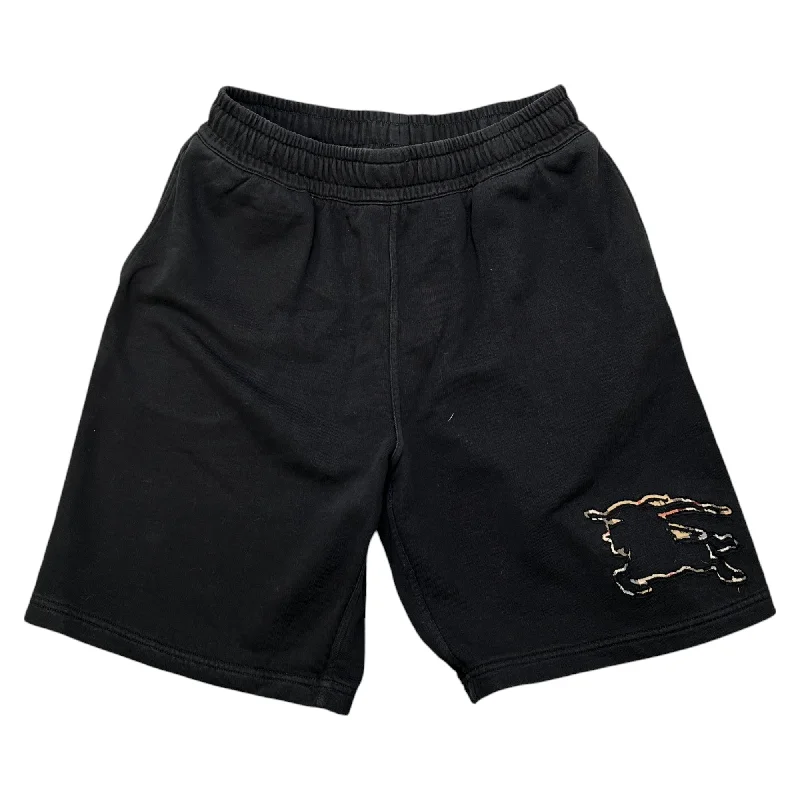 Men's Embossed Logo Ekd-Motif Shorts Black Size M