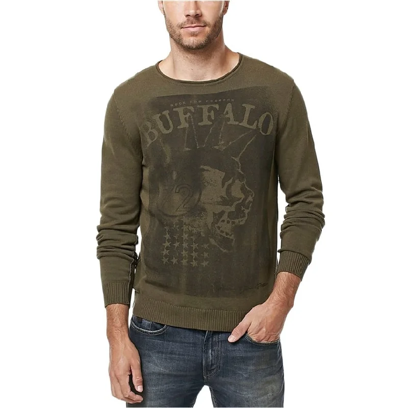 Buffalo David Bitton Mens Wicrane Print Pullover Sweater