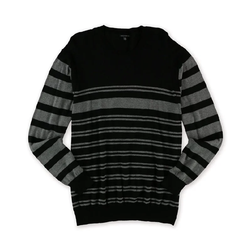 Sons Of Intrigue Mens Horizontal Stripe Pullover Sweater