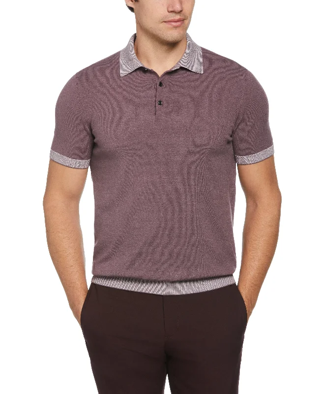 Tech Knit Contrast Sweater Polo