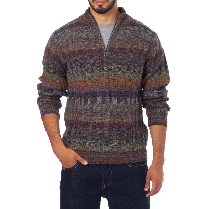 Handmade Men's Traveler Turtleneck Sweater (Peru)