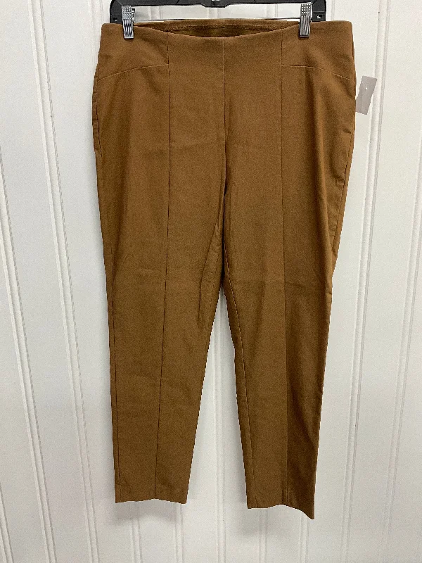 Pants Leggings By Chicos In Brown, Size:12