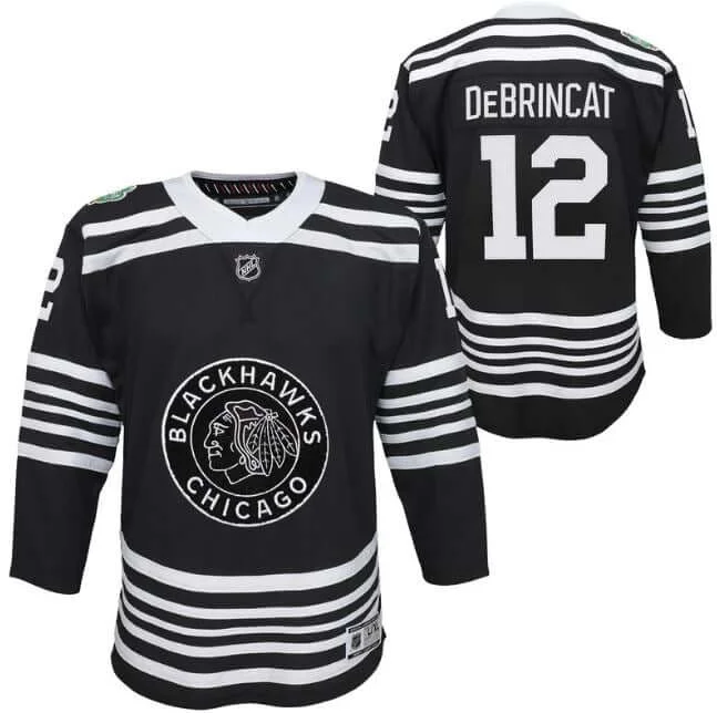 Alex DeBrincat Chicago Blackhawks Youth Alternate 2019/20 Premier Player Jersey – Black