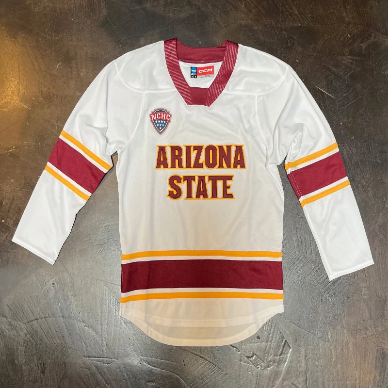 ASU CCM Hockey Jersey WHT