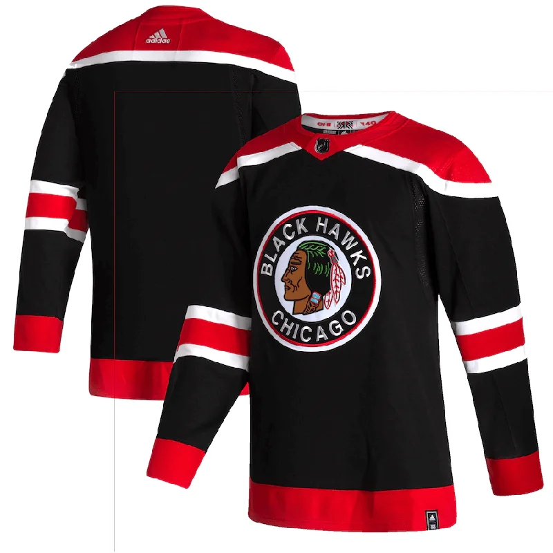 Blackhawks Adidas NHL Authentic Reverse Retro Plain Jersey