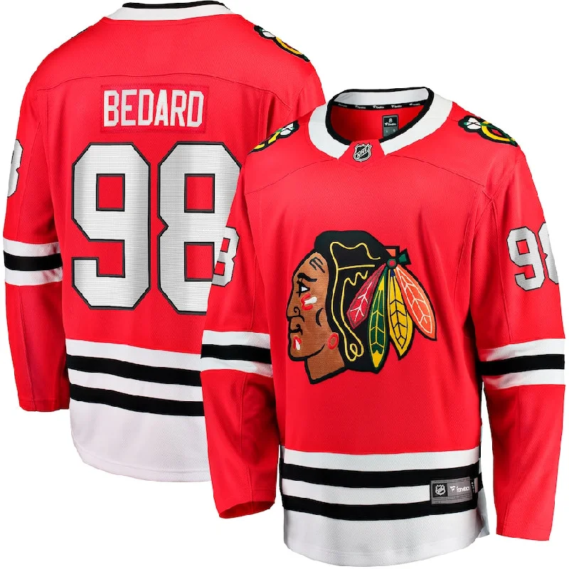 Chicago Blackhawks Connor Bedard Men's Fanatics Red Home Breakaway Player Jersey