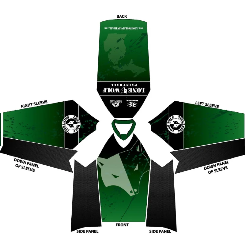 Lone Wolf Jersey - Green Splash