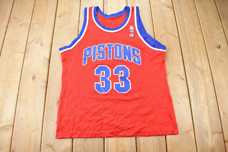 Vintage 1990s Detroit Pistons NBA Grant Hill Basketball Jersey / Champion Basketball Jersey / 90s Jersey