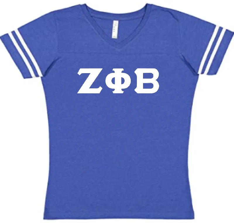 Zeta Ladies Football Tee