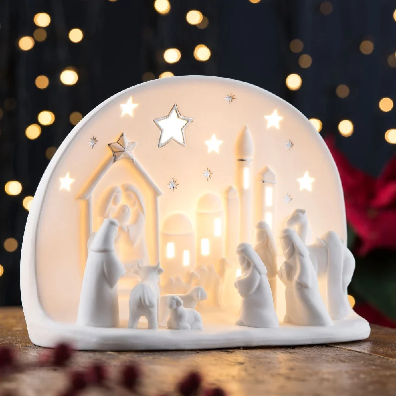 Belleek Living Town Of Bethlehem Luminaire