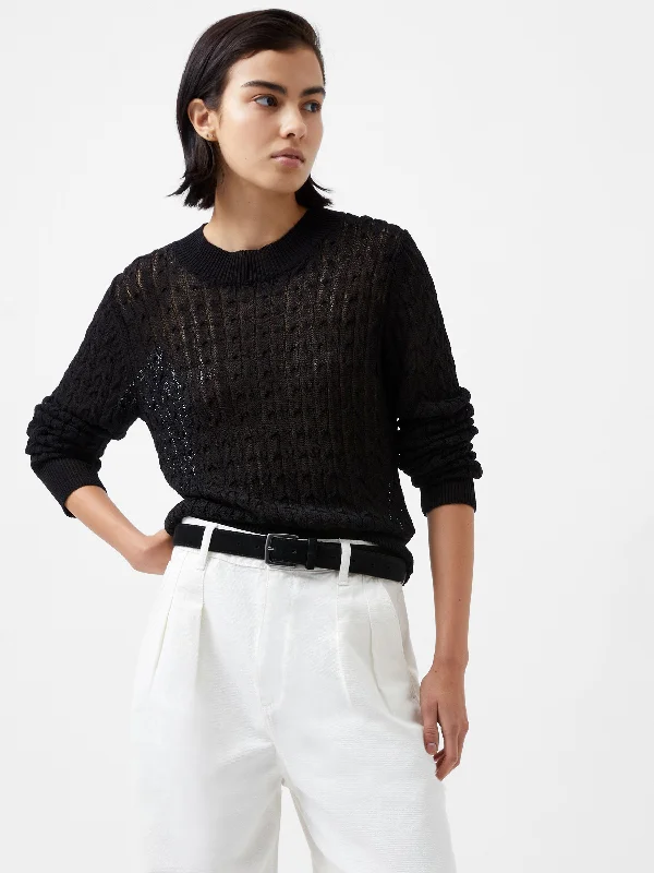 Niko Open Knit Long Sleeve Jumper