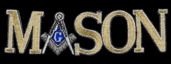 Mason Letters Large Gold Patch