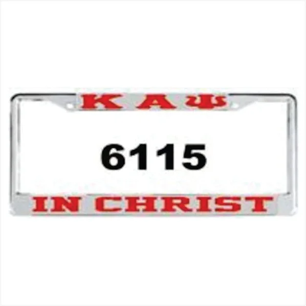 Kappa In Christ Auto Frame Silver/Red