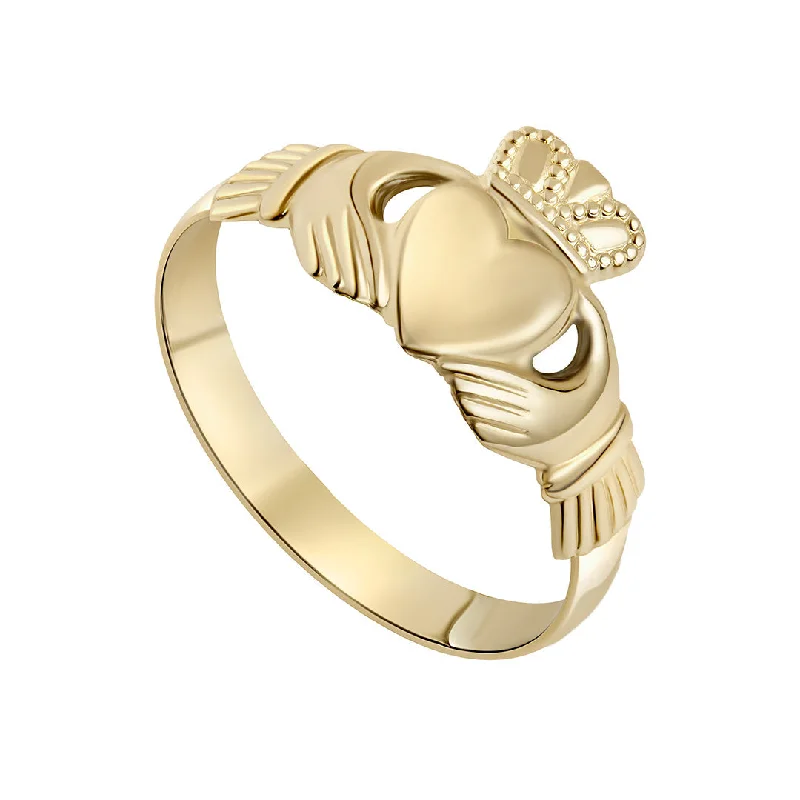 Lightweight Gold Claddagh Ring | New In