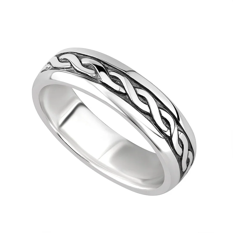 Ladies Silver Celtic Ring