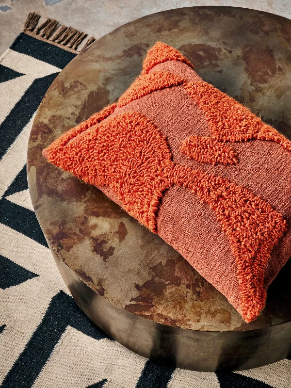 Tangelo Tufted Orange Cushion