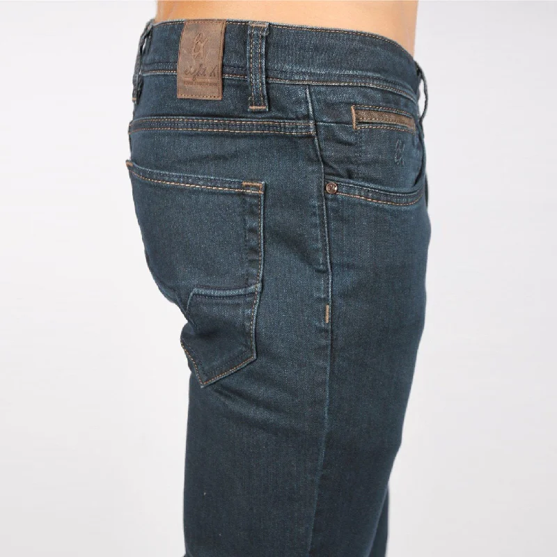 Dark Blue Slim Fit Jeans #1023-07