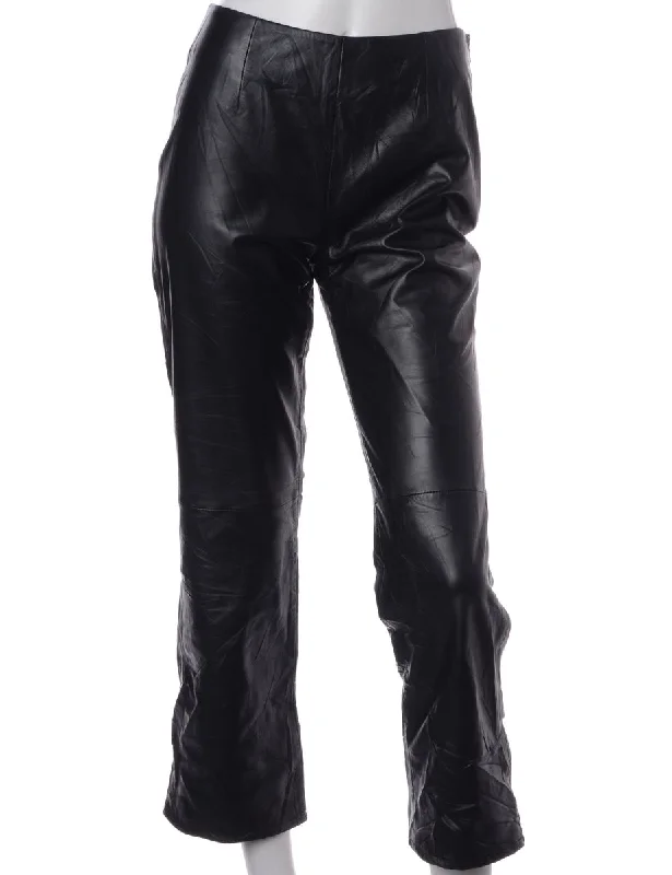 Label Bella Leather Cropped Trouser