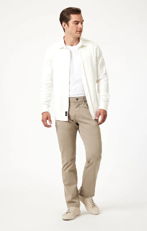 MATT RELAXED STRAIGHT LEG IN SAND CASUAL TWILL