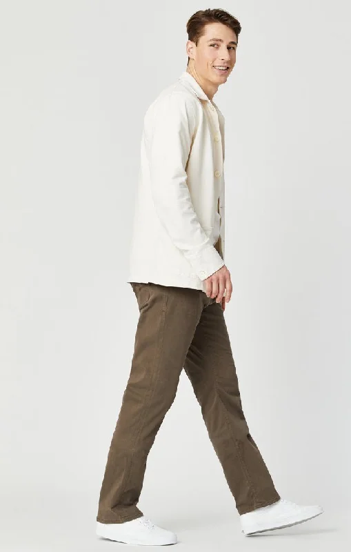 MATT RELAXED STRAIGHT LEG IN MOREL SATEEN TWILL