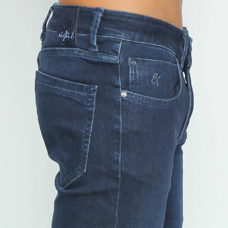 Slim Fit Stretch Dark Denim Jeans #EIG-29