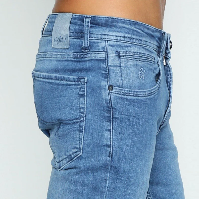 Slim Fit Stretch Light Denim Jeans #EIG-35