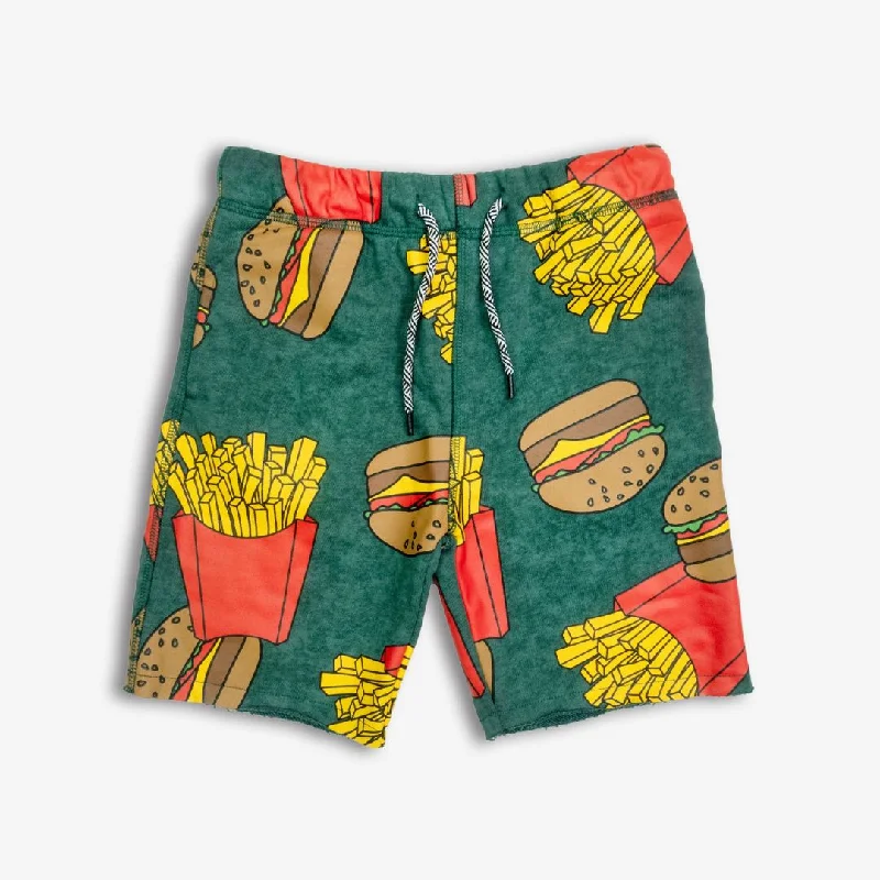 Camp Shorts | Burgers & Fries